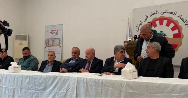 الأسمر وطليس أعلنا تعليق إضراب قطاع النقل والاتحادات العمالية بعد وضع المطالب على سكة التنفيذ الحكومي