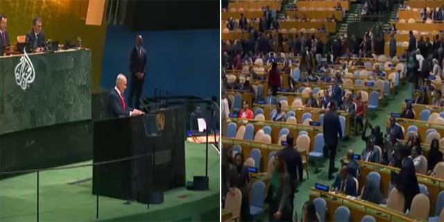 نتنياهو أمام الأمم المتحدة: انسحاب جماعي وهتافات استهجان واتهامات متبادلة