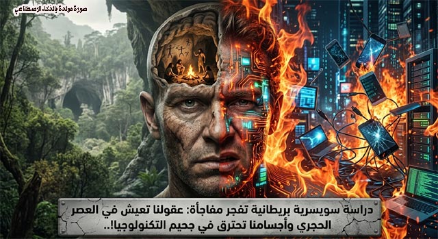 كبسولة زمنية معطلة.. دراسة سويسرية بريطانية تفجر مفاجأة: عقولنا تعيش في العصر الحجري وأجسامنا تحترق في جحيم التكنولوجيا!