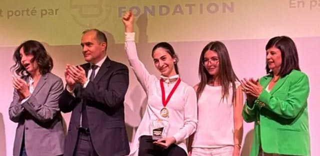 فوز الطالبة اللبنانية ليا ناصر بالمرتبة الثالثة بمهرجان Festival International du Flow في ليون الفرنسية