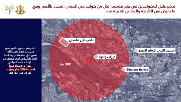 إنذار عاجل جديد لسكان الجنوب.. ابتعدوا عن هذه الأماكن في طير فلسيه و عيناتا