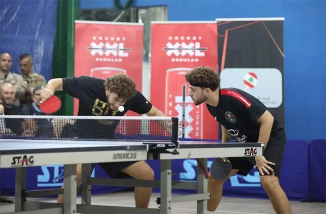الشقيقان الهبش احتفظا بلقب بطولة لبنان لزوجي الرجال في كرة الطاولة