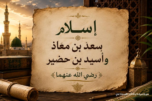 إِسْلَامُ سَعْدِ بنِ مُعَاذٍ وَأُسَيد بنِ حُضَيْرٍ رَضِيَ اللَّهُ عَنْهُمَا