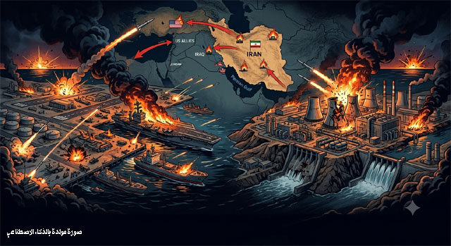 حرب البنى التحتية: كسر العظم بالوكالة وحسابات الردع الحرج بين واشنطن وطهران