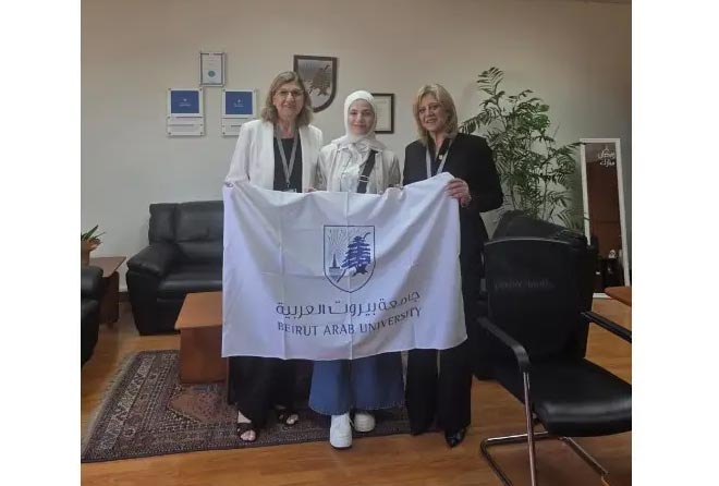 طالبة من جامعة بيروت العربية ضمن الفريق الإعلامي للمجلس الأولمبي الآسيوي