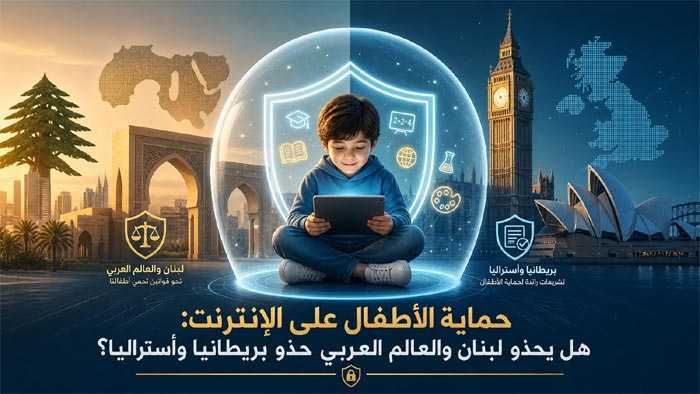 حماية الأطفال على الإنترنت: هل يحذو لبنان والعالم العربي حذو بريطانيا وأستراليا؟